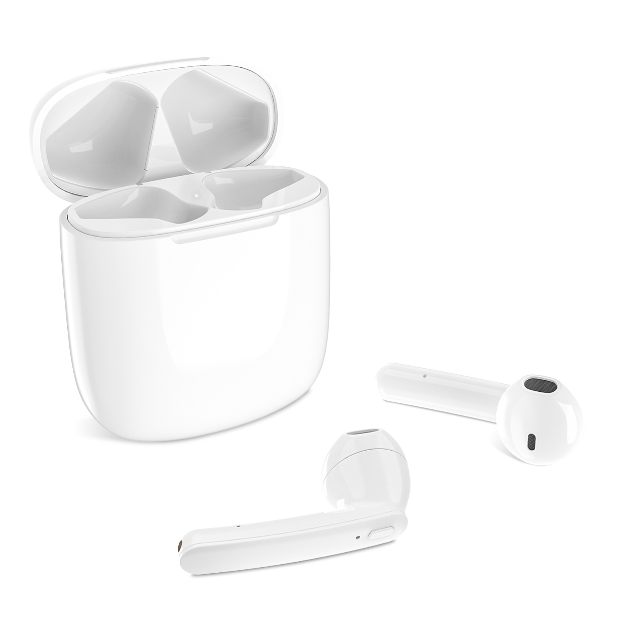 白色蓝牙耳机亚马逊主图