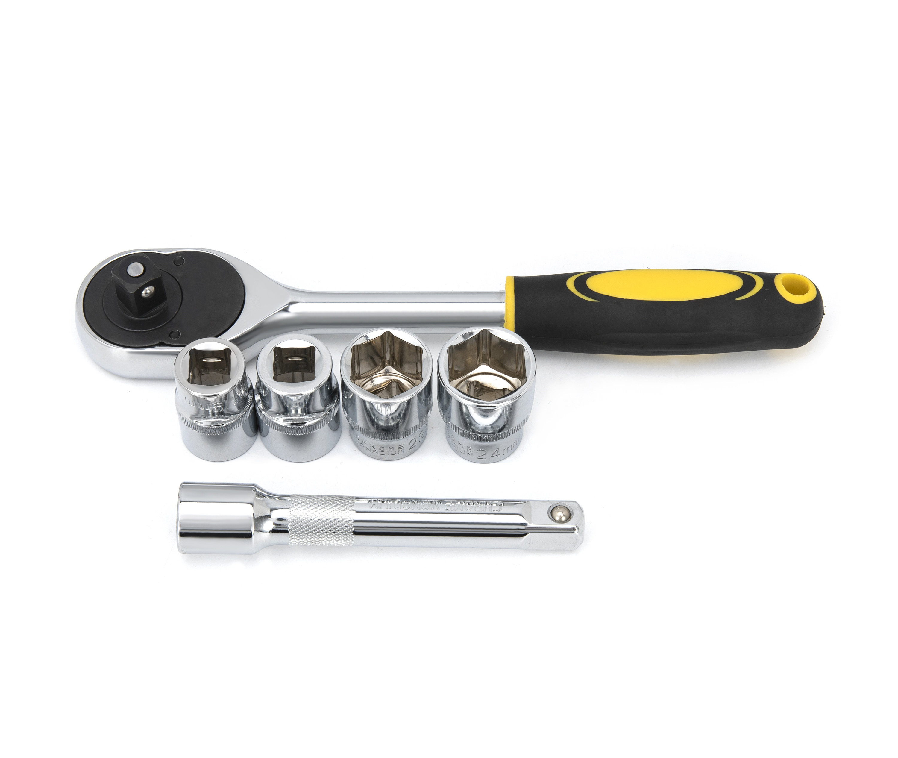 国际站汽修五金工具套筒扳手白底产品拍摄