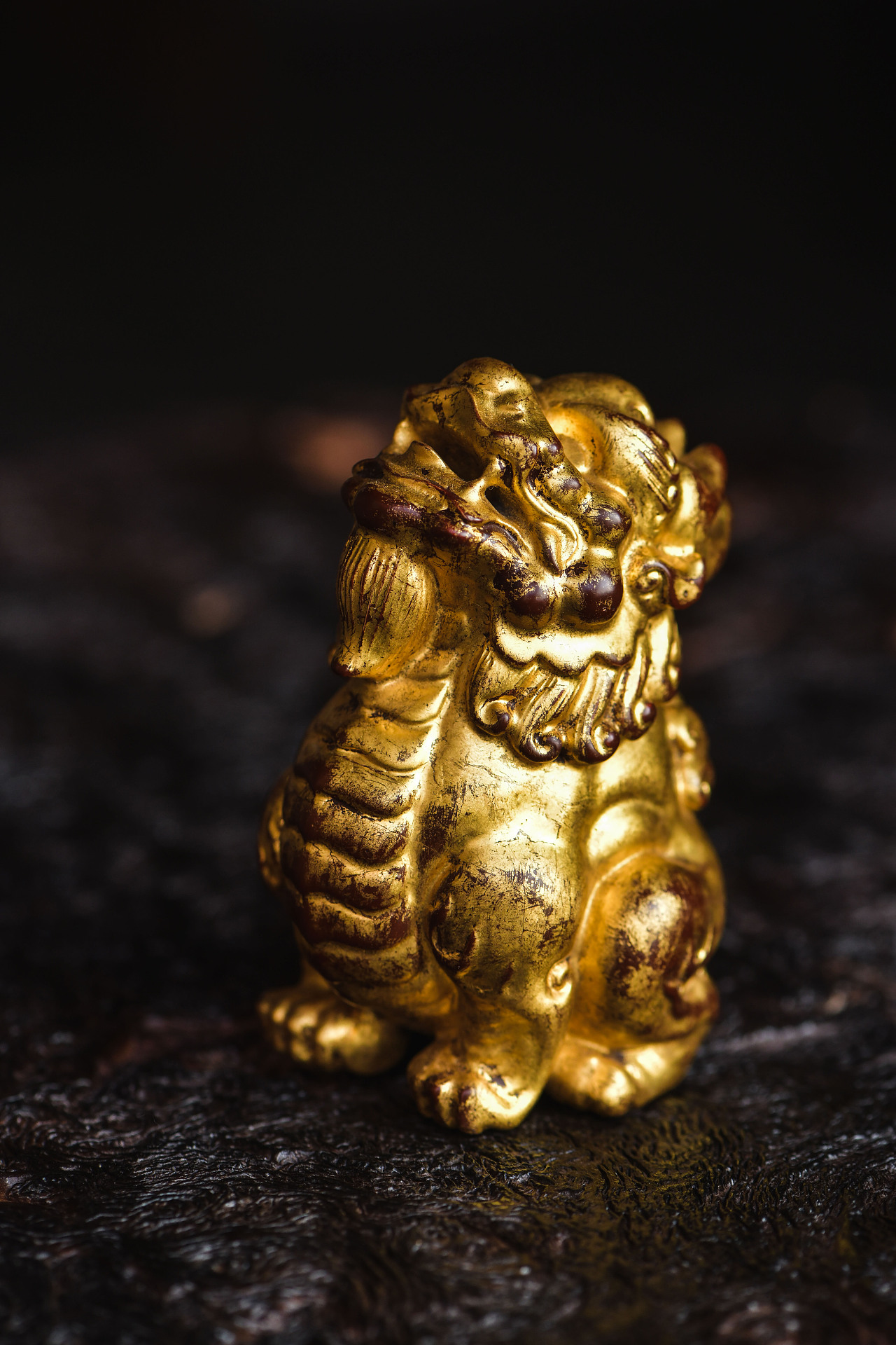 黄杨|髹金望天吼