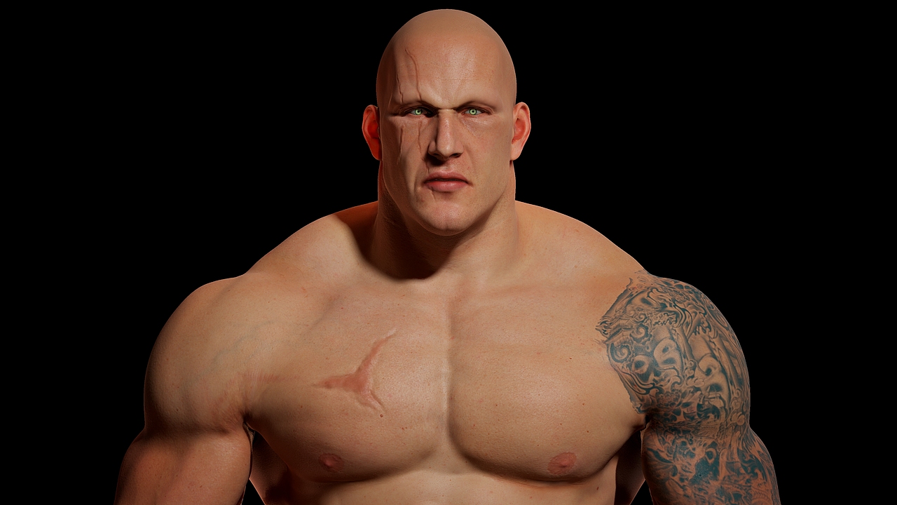 纹身肌肉男（图ZMjcyNjQ2MTIw） - 人物/生物 - 站酷设计师龙默默原创素材 - 站酷ZCOOL