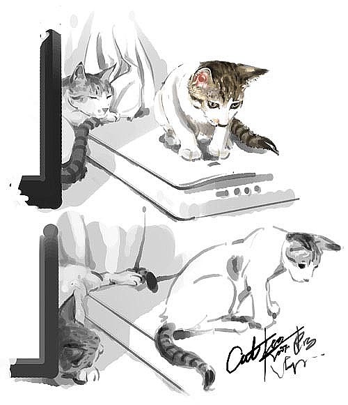 猫猫狗狗马马 ……小集（图ZOTg5NjA2MjA=） - 绘画 - 站酷设计师DX_IDO原创素材 - 站酷ZCOOL