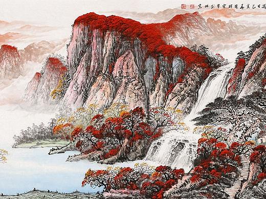 客厅怎么装饰?聚财山水,秀雅美丽更显气质