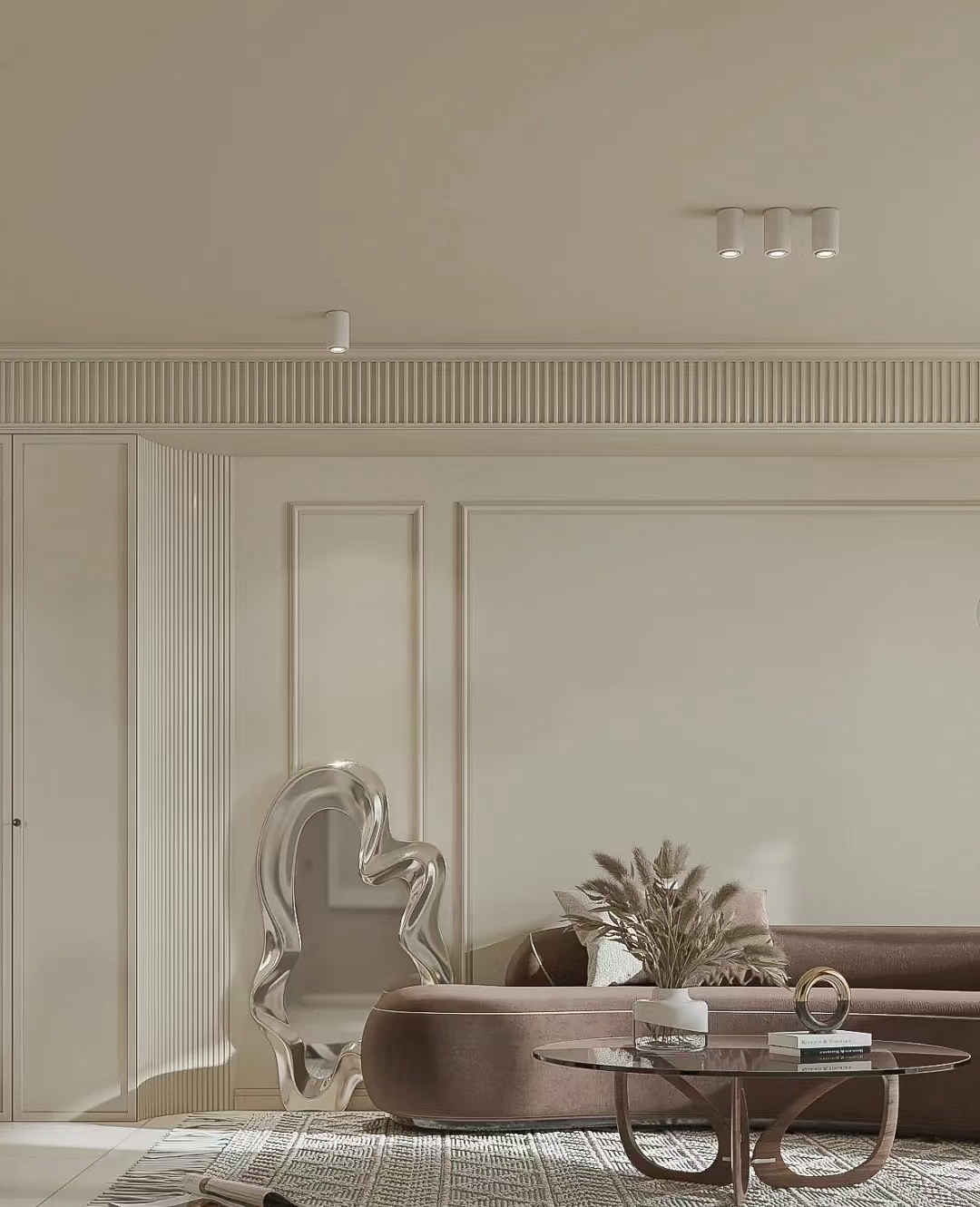 230平米大平层法式奶油风装修设计