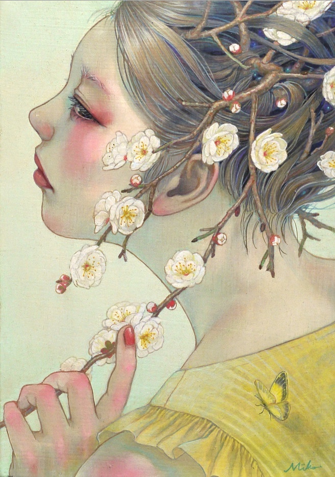 日本画家平野美保的插画（图ZNTczMzUzODA=） - 艺术插画 - 站酷设计师Mr周先生原创素材 - 站酷ZCOOL