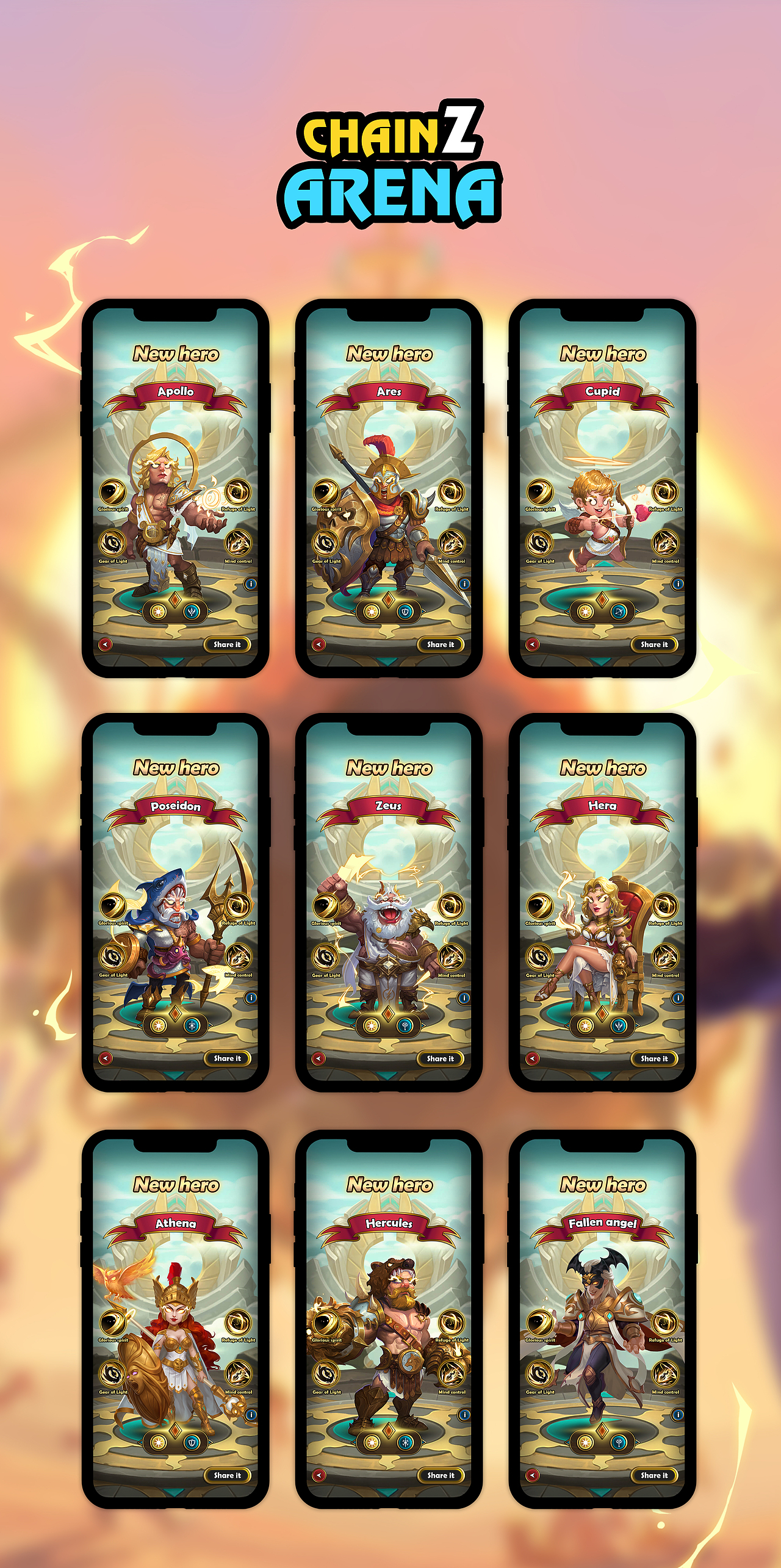 Mobox项目作品-《ChainZ Arena》（2020）（图ZMjMwNDAwNzMy） - 游戏UI - 站酷设计师S_Leaf原创素材 - 站酷ZCOOL