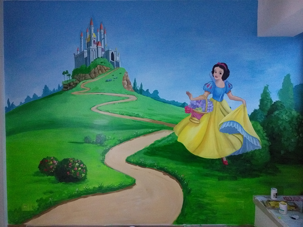 儿童房样板房彩绘