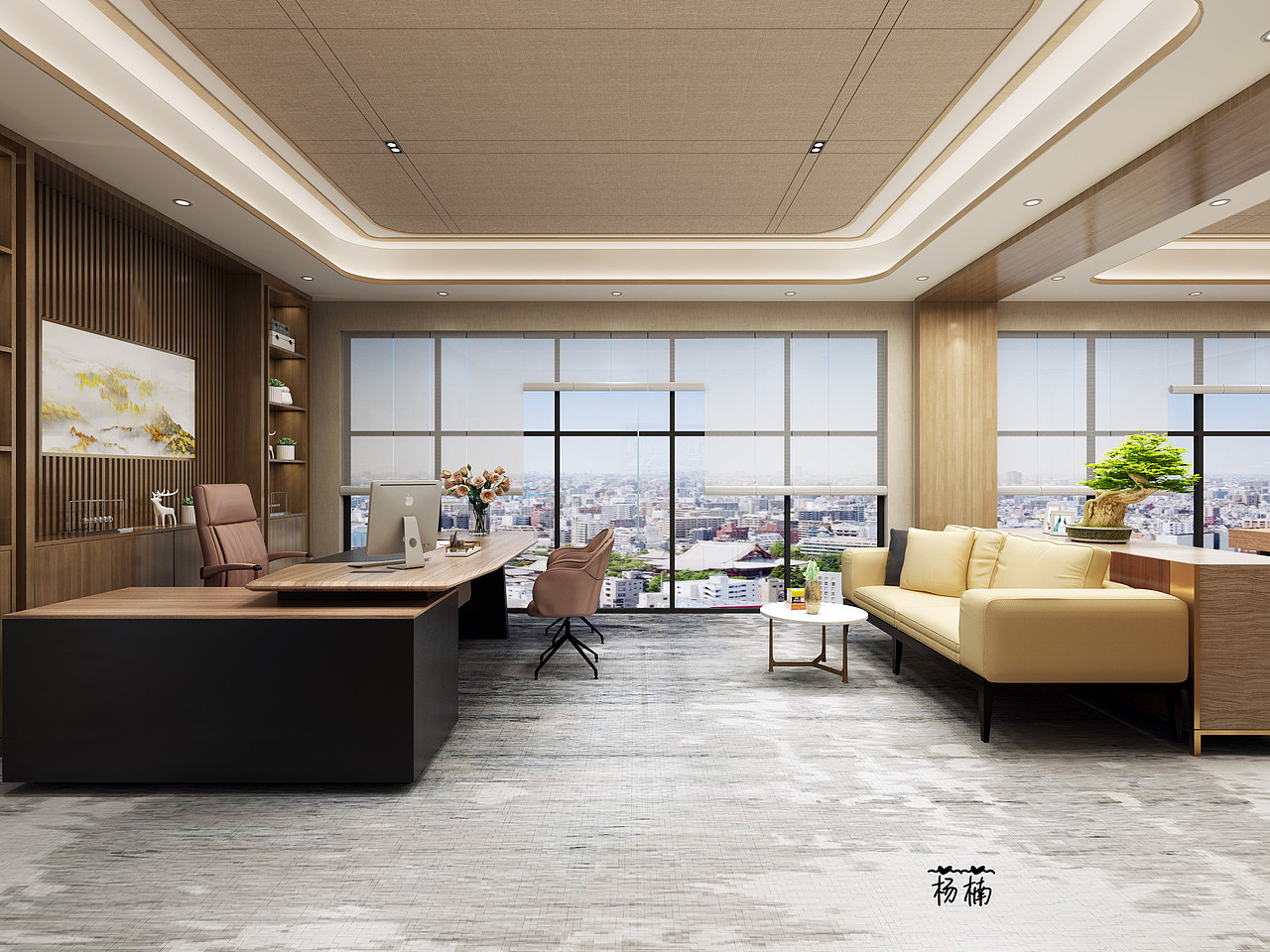 快都市,慢空间 —— 轻奢办公室,宁静优雅风!