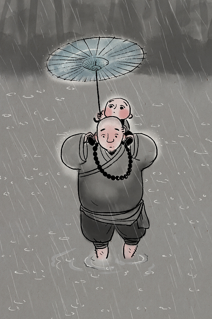 一禅小和尚 杂记|插画|艺术插画|大禹动漫 - 原创作品 - 站酷 (zcool)