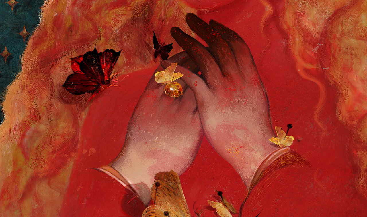 在站酷的第一张图红色标本