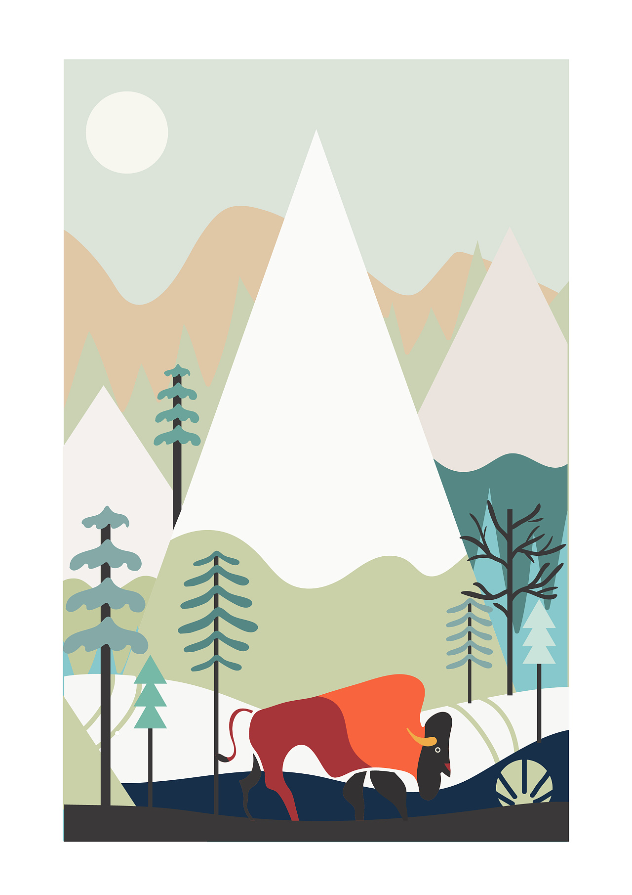 板绘 ai作品临摹|插画|商业插画|是这个青呀 - 临摹作品 - 站酷