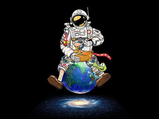 宇宙泰长卷插画及品牌IP形象