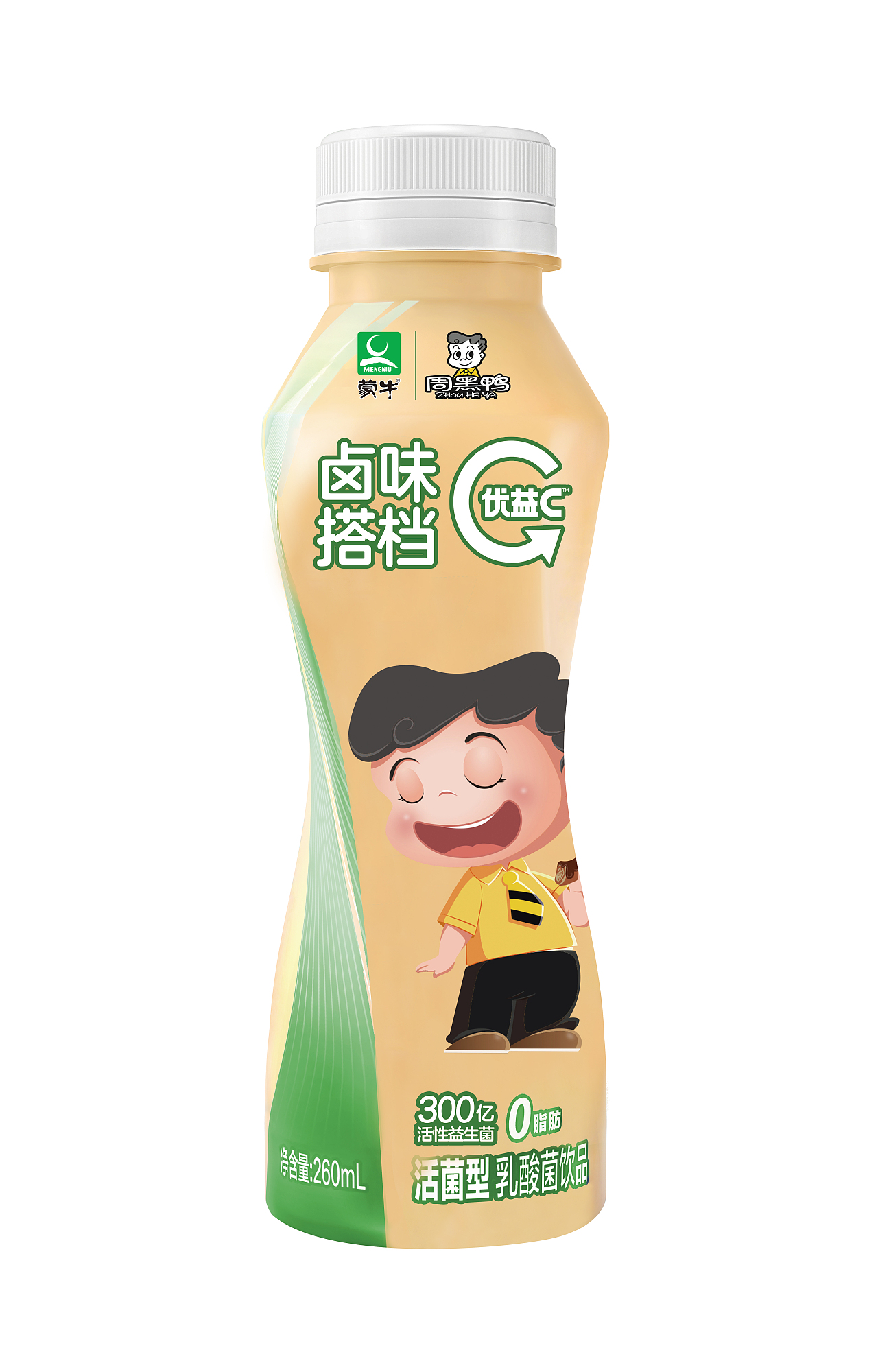 260ml活菌型乳酸菌饮料（蒙牛-周黑鸭联名）（图ZMjQzNTE2MTQw） - 包装 - 站酷设计师宏安传媒原创素材 - 站酷ZCOOL
