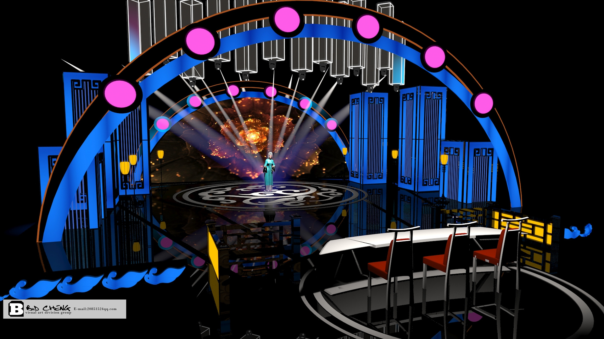 秦腔秀舞台设计|空间|舞台美术|廖亚承 - 原创作品 - 站酷 (zcool)