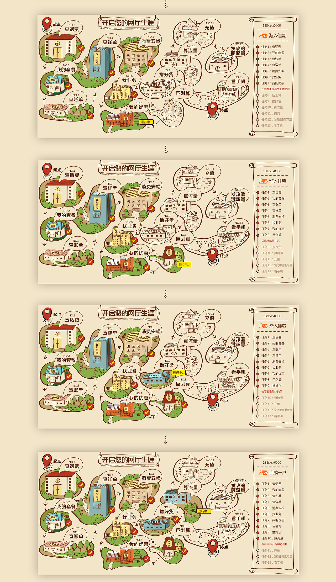 江苏移动网厅手绘地图（图ZMzg5NjIzOTI=） - 其他网页 - 站酷设计师香沫咖啡奶茶原创素材 - 站酷ZCOOL