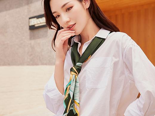 杭州卓米商业|服装摄影师 绮臣丝巾 外景 街拍女装拍摄