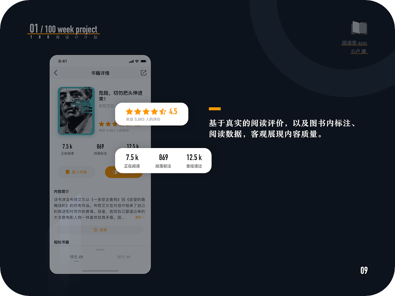 100周设计计划-阅读app（图ZMTUyNDMzMzQ4） - APP界面 - 站酷设计师阿康哥原创素材 - 站酷ZCOOL
