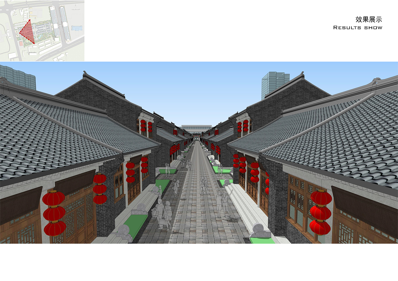 蒲城县云麾路商业步行街规划设计