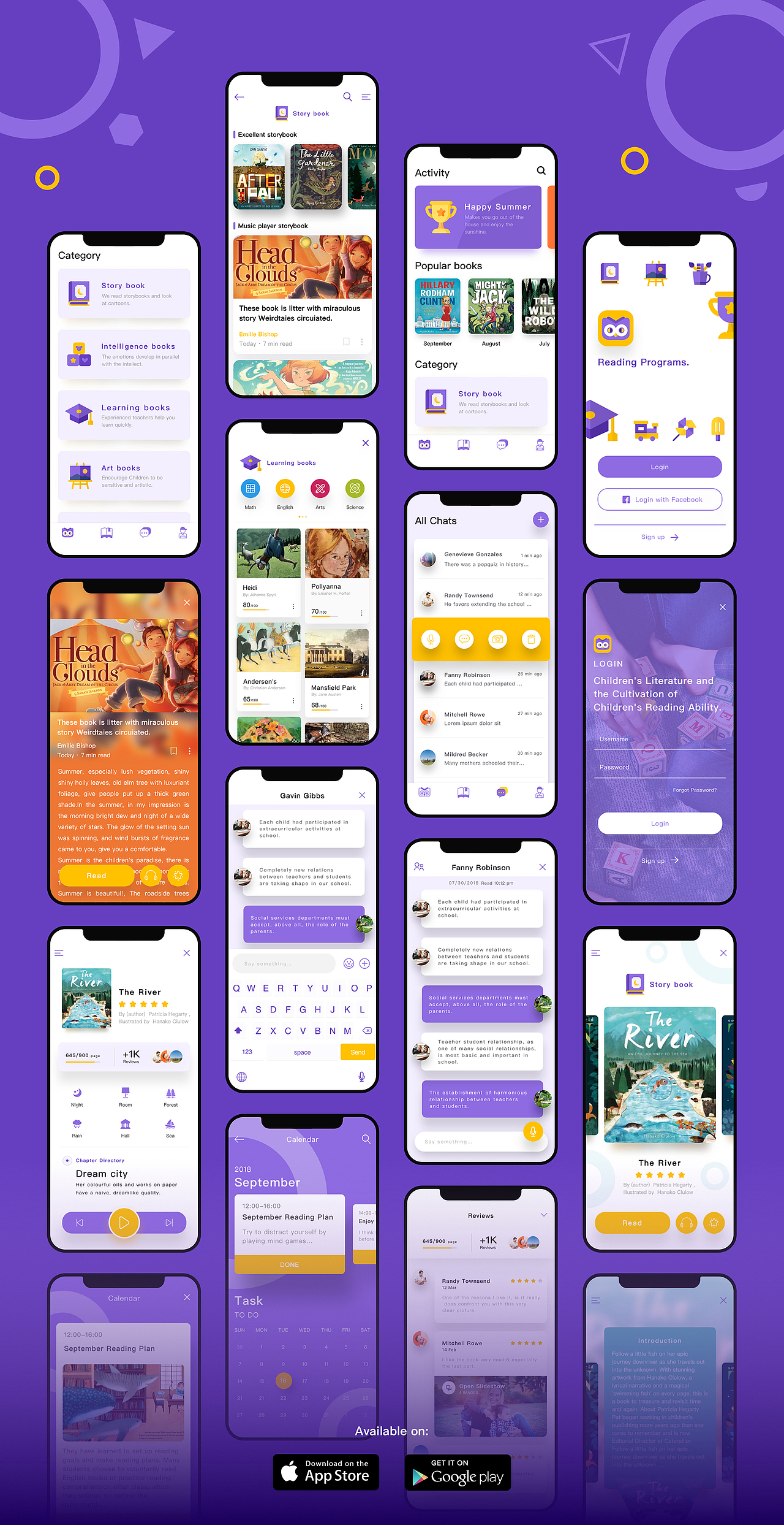 Owlbook APP儿童阅读应用设计（图ZMTYwNTk0MTY4） - APP界面 - 站酷设计师大元pxyair原创素材 - 站酷ZCOOL