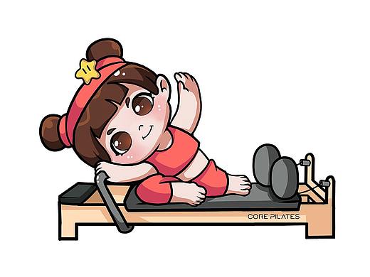 普拉提健身|IP形象设计 表情包