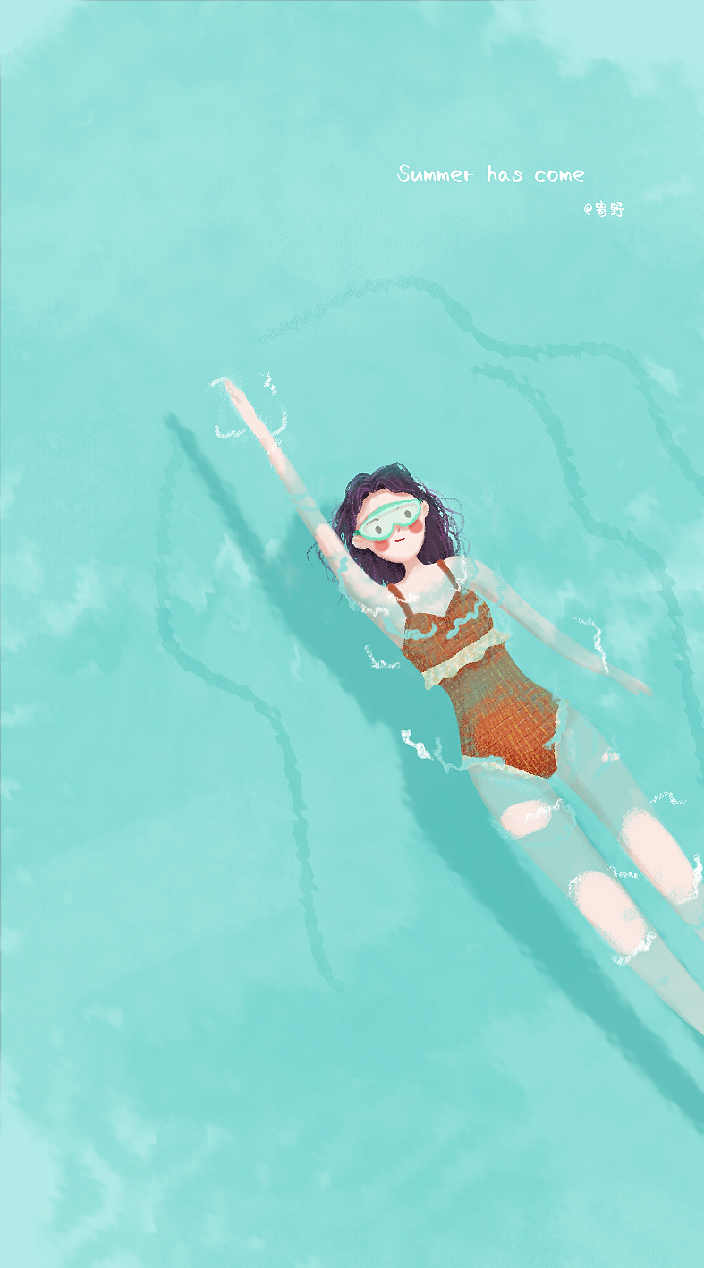 夏天就快到啦！（图ZMjAxNDgxNjMy） - 商业插画 - 站酷设计师寄野原创素材 - 站酷ZCOOL