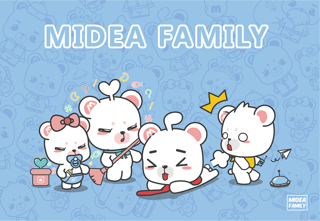 熊小美一家人（图ZMTkwMzEyMTQw） - IP形象 - 站酷设计师皓儿鱼原创素材 - 站酷ZCOOL