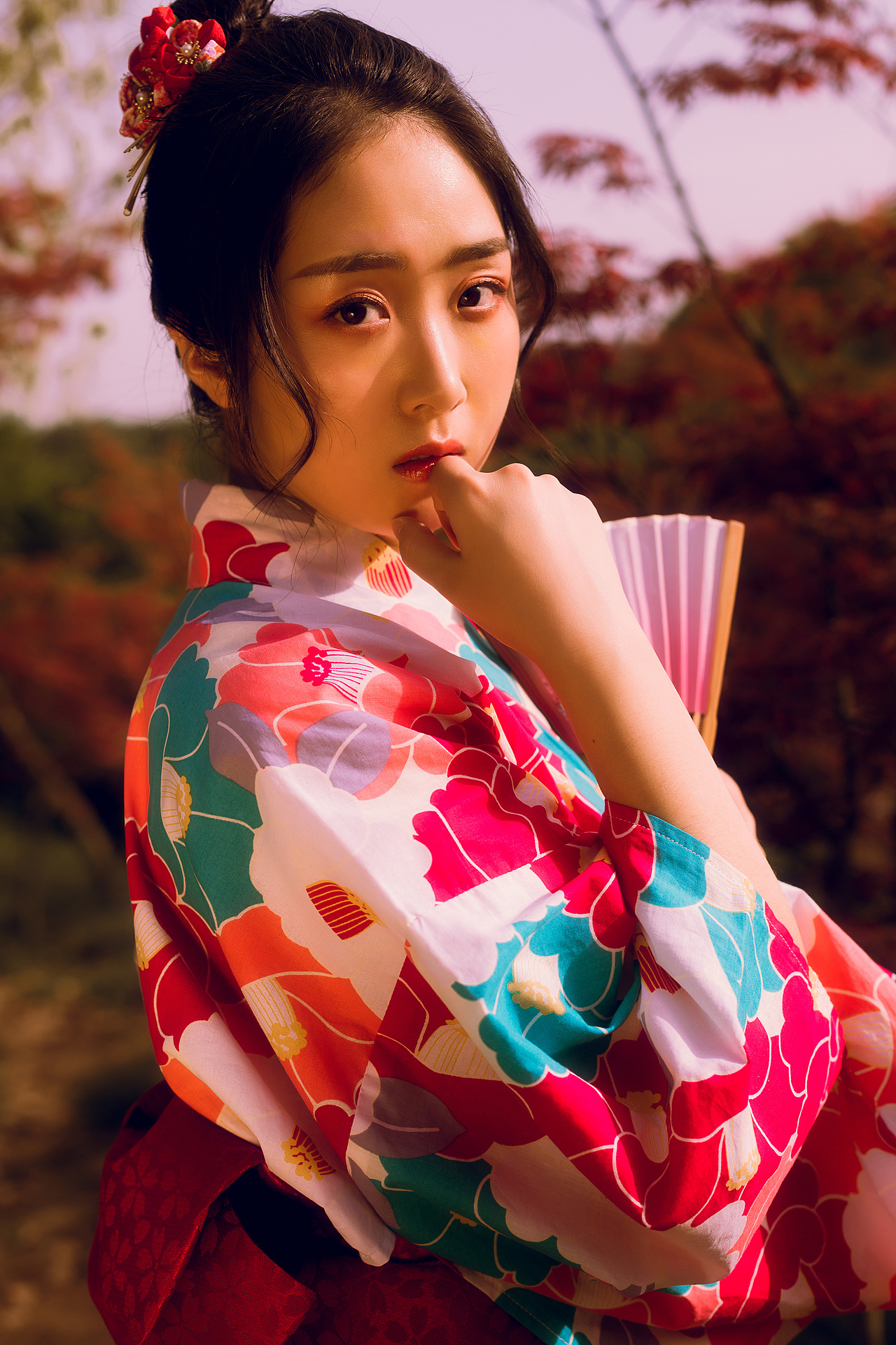 和服-春游|摄影|人像摄影|爱摄影的小一_原创作品-站酷zcool