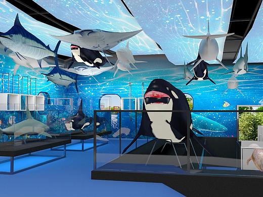 海洋生物标本展陈空间设计