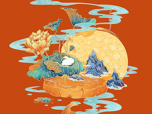 中秋国风插画（个人主页-ZNTQ2MjIwMDg=） - 创作习作 - 站酷设计师CarmenC原创素材 - 站酷ZCOOL