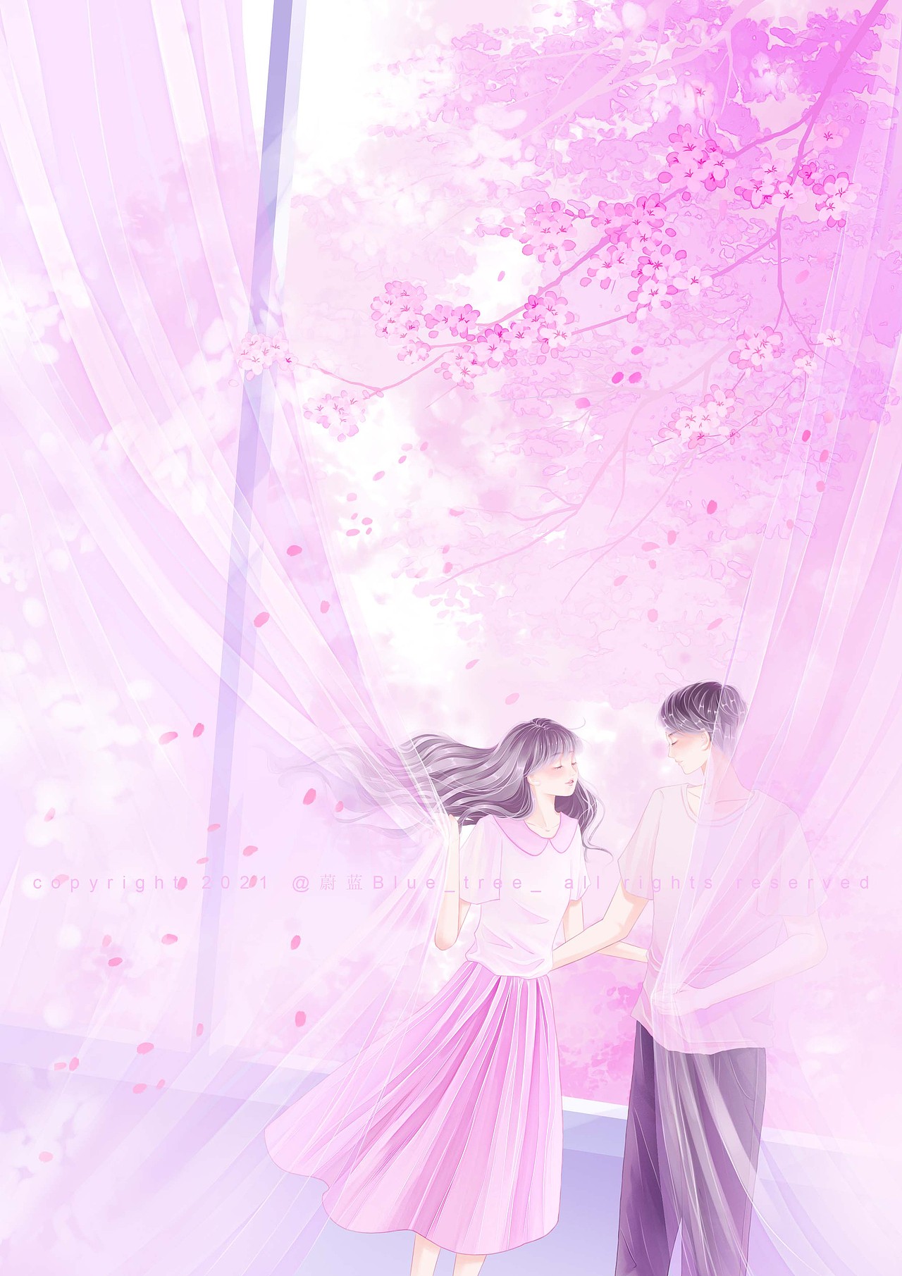 挺温柔的画（图ZMjg3NDUwMTEy） - 创作习作 - 站酷设计师蔚蓝Blue_tree原创素材 - 站酷ZCOOL