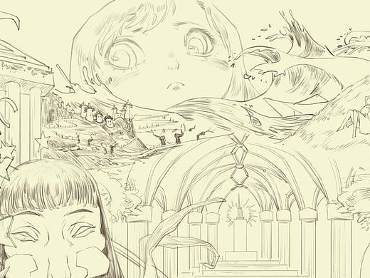 苏菲的世界（同人插画）