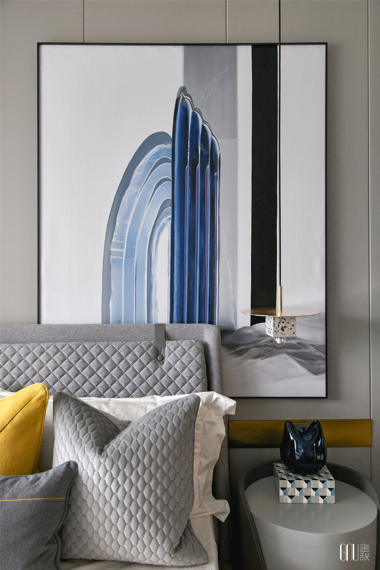 GNU设计 | 昆明万科城Ⅱ：入时牛仔蓝为摩登家居上色（图ZMTc2MjUwNTg4） - 家装设计 - 站酷设计师GNU金秋设计原创素材 - 站酷ZCOOL