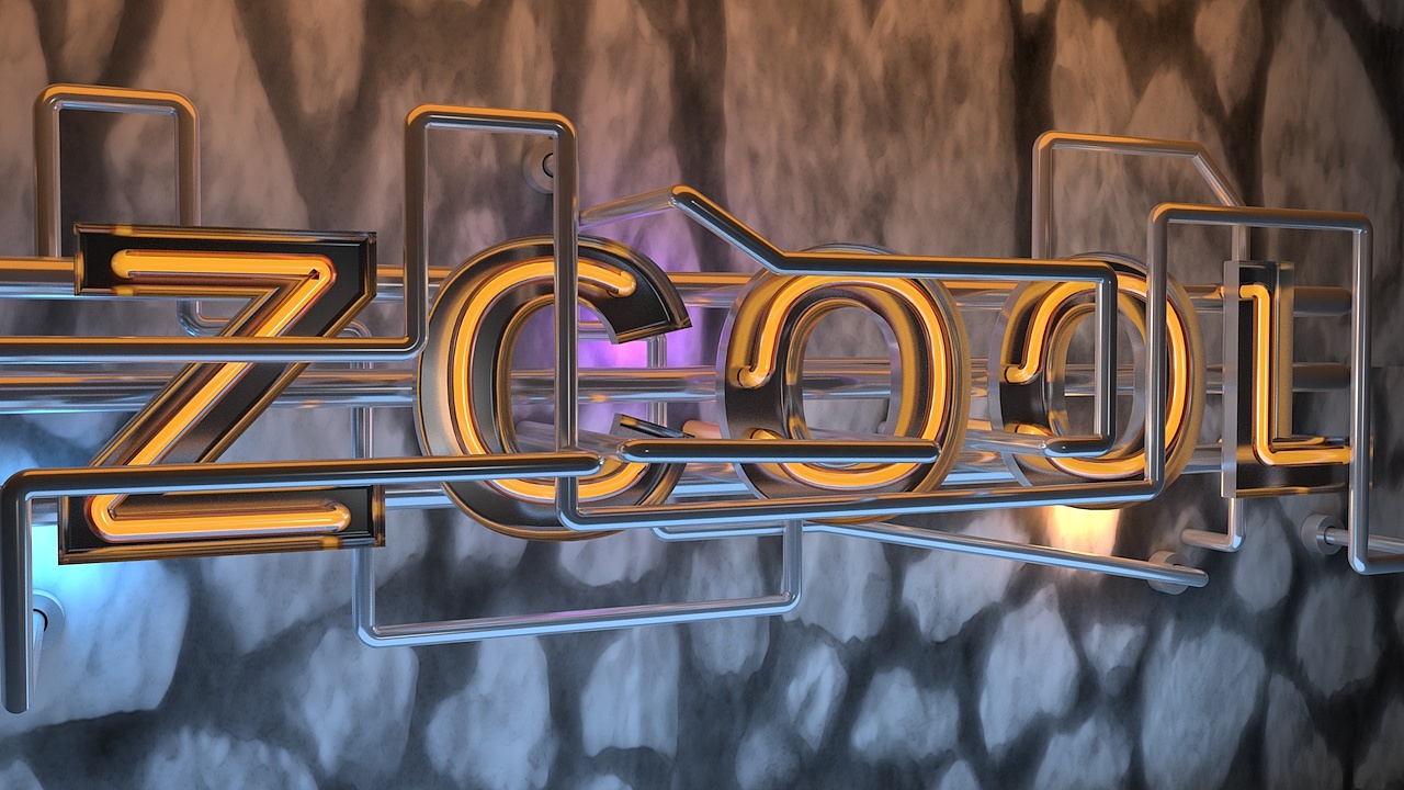 C4D霓虹灯字体设计