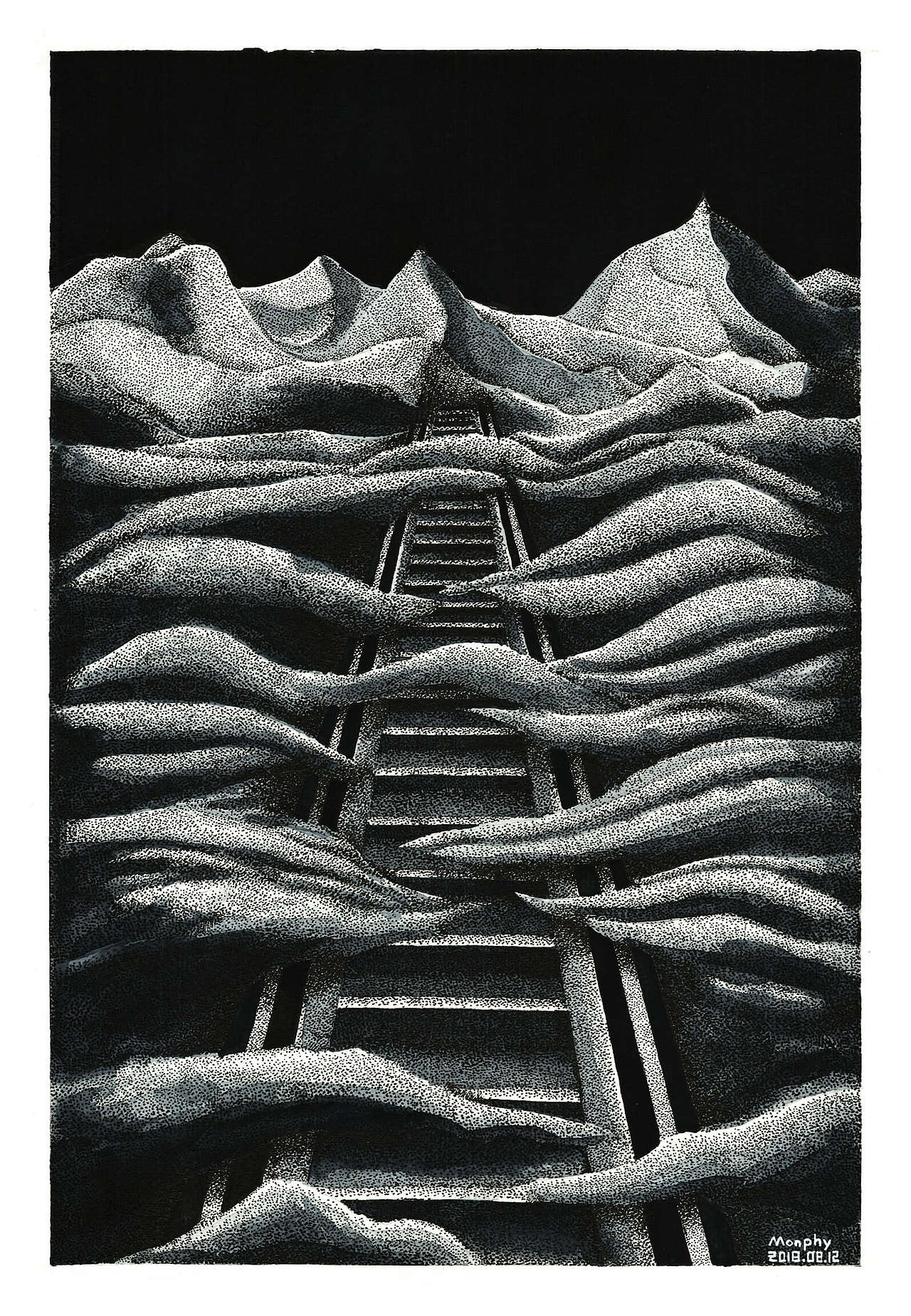 [黑白插画] 造梦系列 Dream Making Series（图ZMTI2MjUxNTk2） - 艺术插画 - 站酷设计师莫非视界原创素材 - 站酷ZCOOL