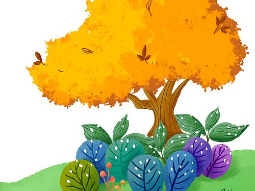 儿童绘本-植物小场景