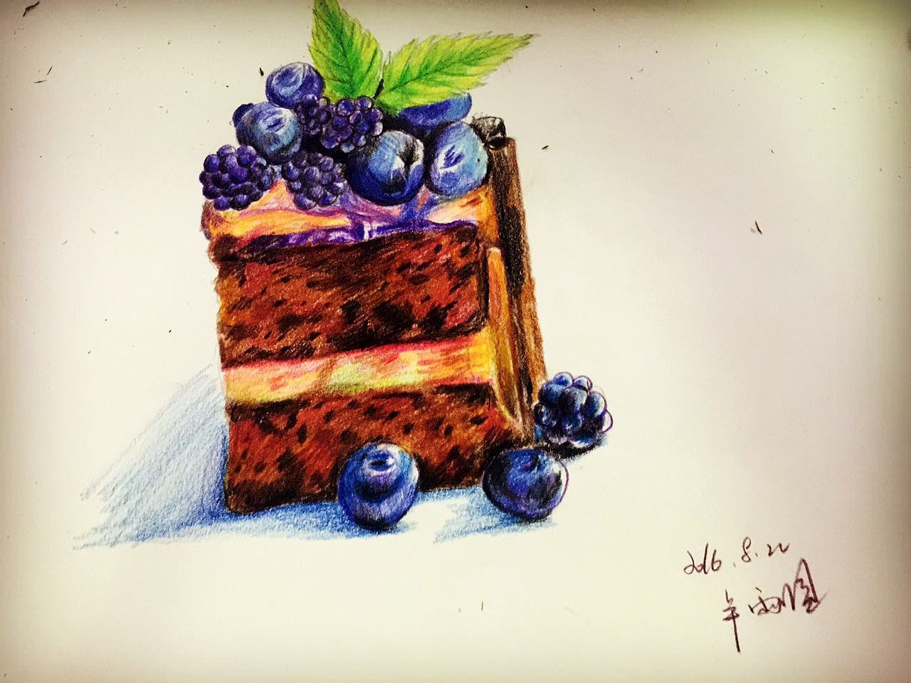 手绘蛋糕|插画|创作习作|Naomiwu - 原创作品 - 站酷 (ZCOOL)