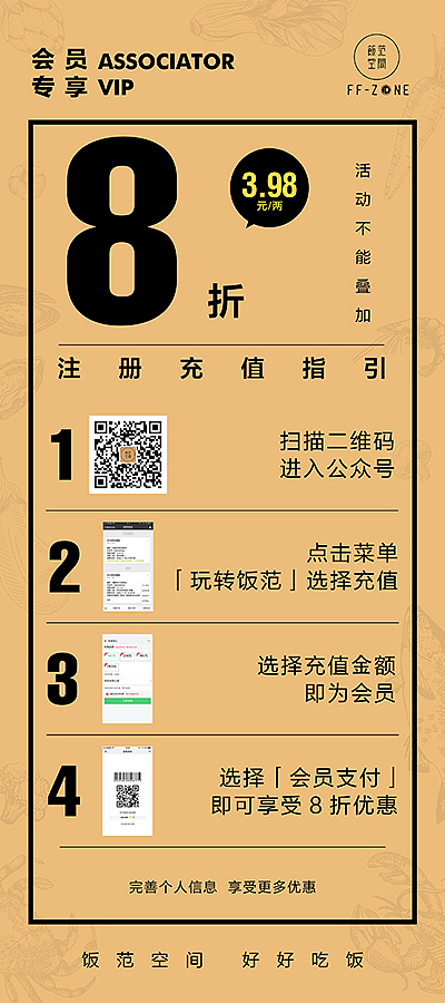 饭范空间平面物料设计