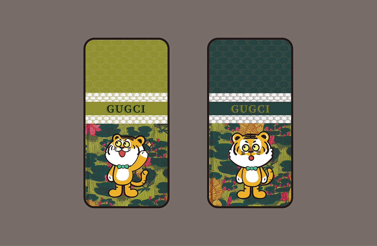虎手机壳 插画 潮牌 阿茹插画（图ZMjUzOTg5Njg0） - 商业插画 - 站酷设计师阿茹生肖IP原创素材 - 站酷ZCOOL