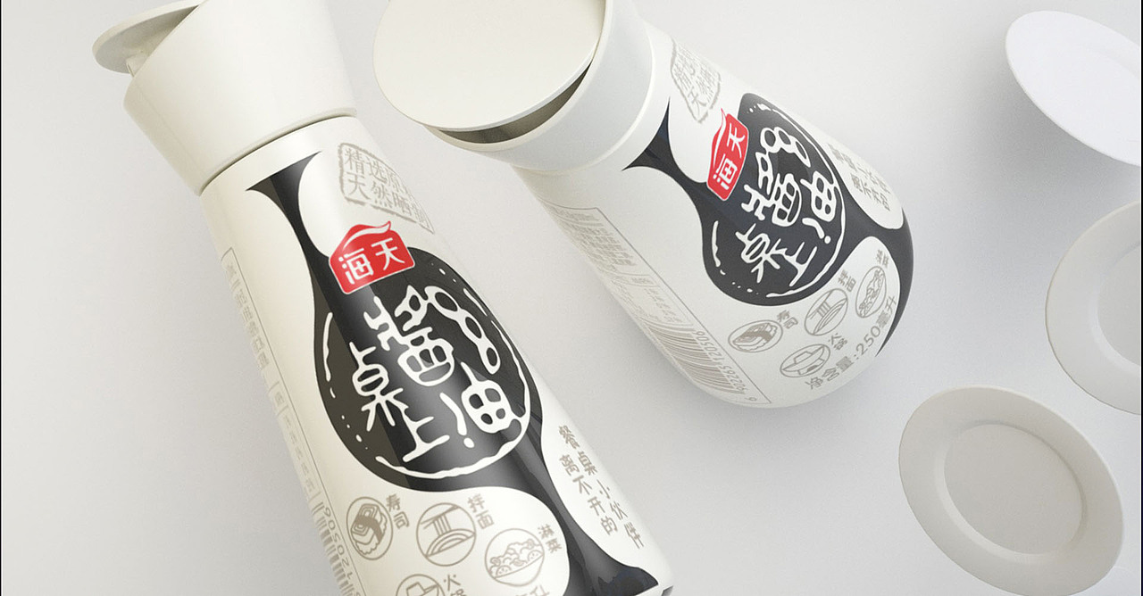 海天桌上酱油包装设计