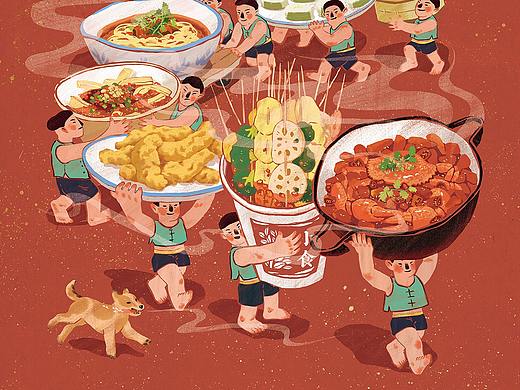 2018  I  支付宝小商家系列海报插画设计