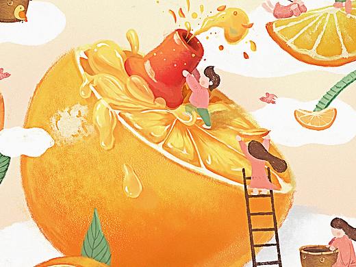 嘟嘟橙品牌插画设计