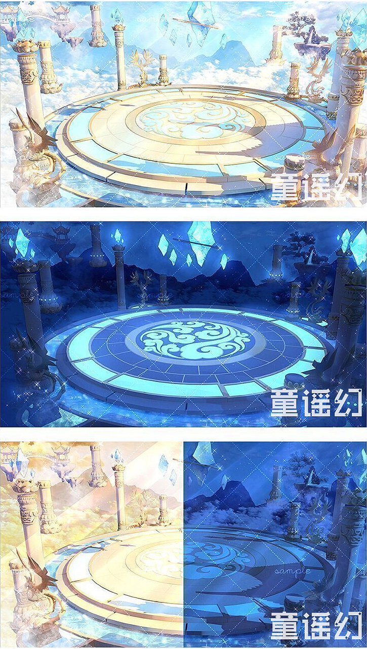 日系场景-仙侠擂台（图ZMjcwMzQzMzUy） - 创作习作 - 站酷设计师童谣幻原创素材 - 站酷ZCOOL