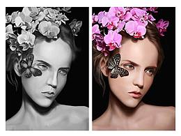 漂亮的花花小姐姐-写实人像