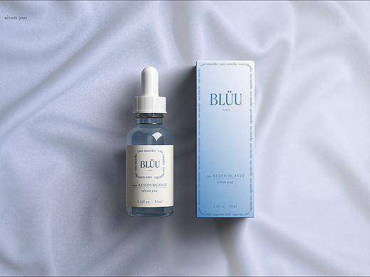 护肤水产品设计和VI设计|BLÜU|法国设计