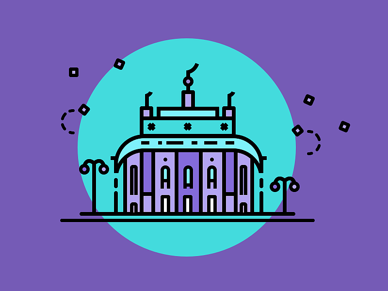 【临摹练习】一些好看的扁平风插画