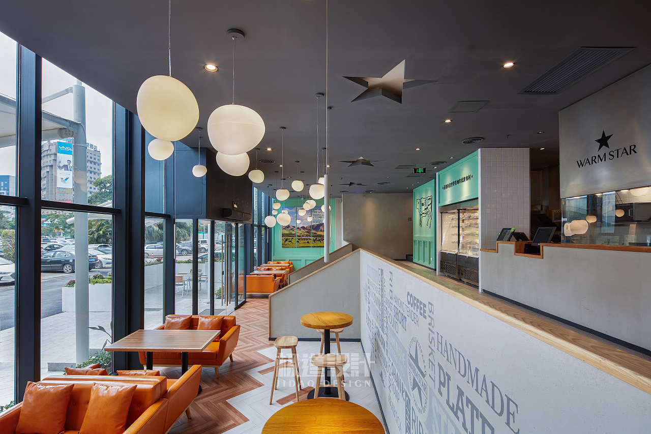 咖啡厅 店面设计 餐饮设计|空间|家装设计|星空工作室 - 原创作品 - 站酷 (ZCOOL)