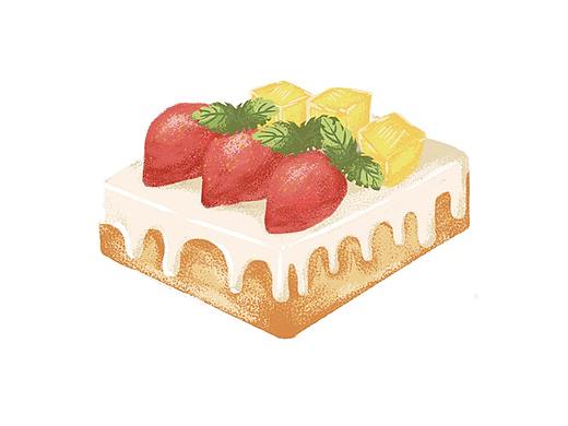 【野马设计】插画设计教程:美食蛋糕插画制作