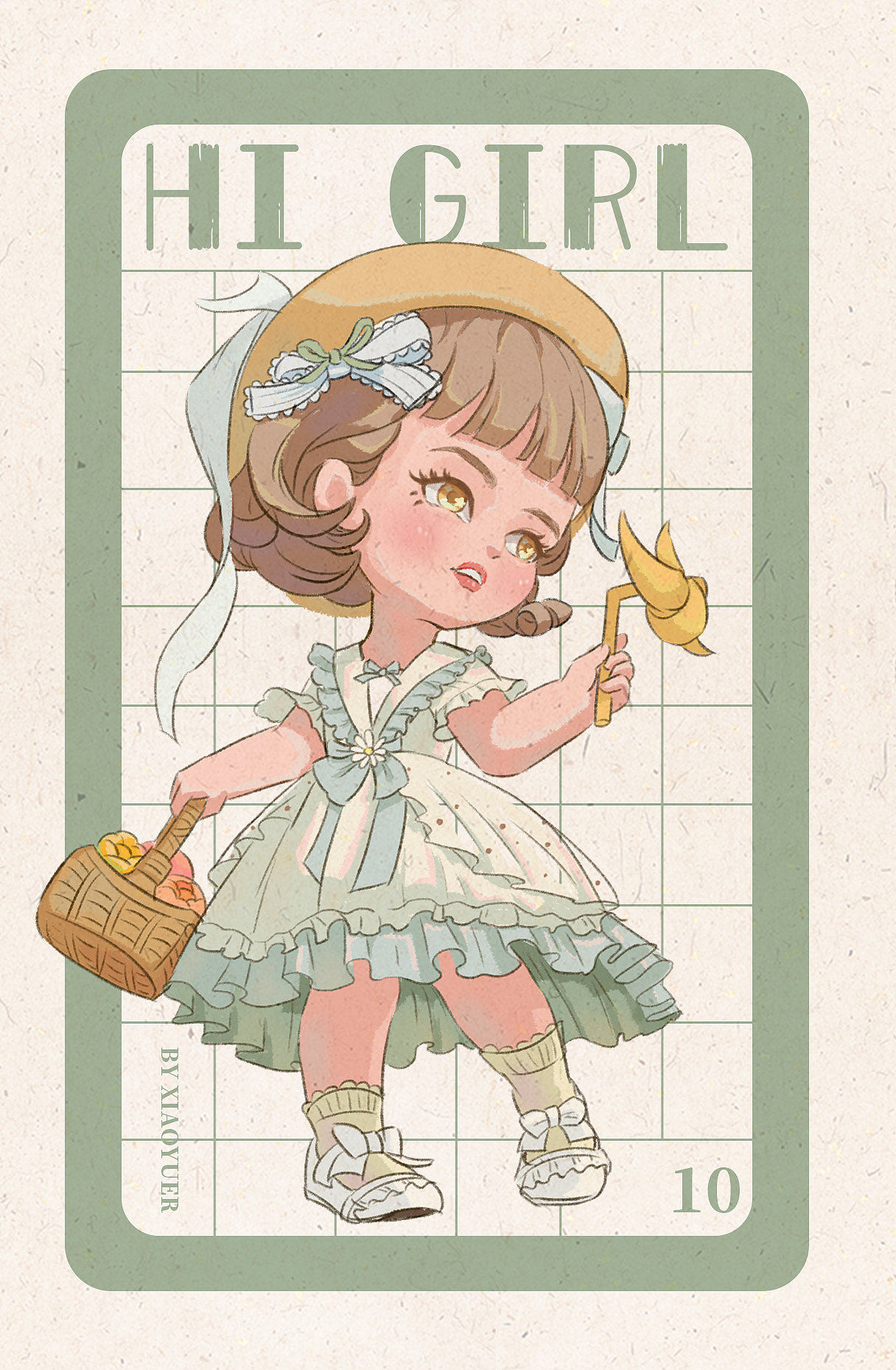 Hi girl第一弹（图ZMjk5NzY5MTEy） - 创作习作 - 站酷设计师可可鱼糖原创素材 - 站酷ZCOOL