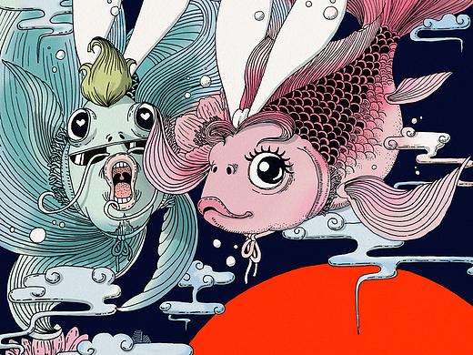十一月双十一插画