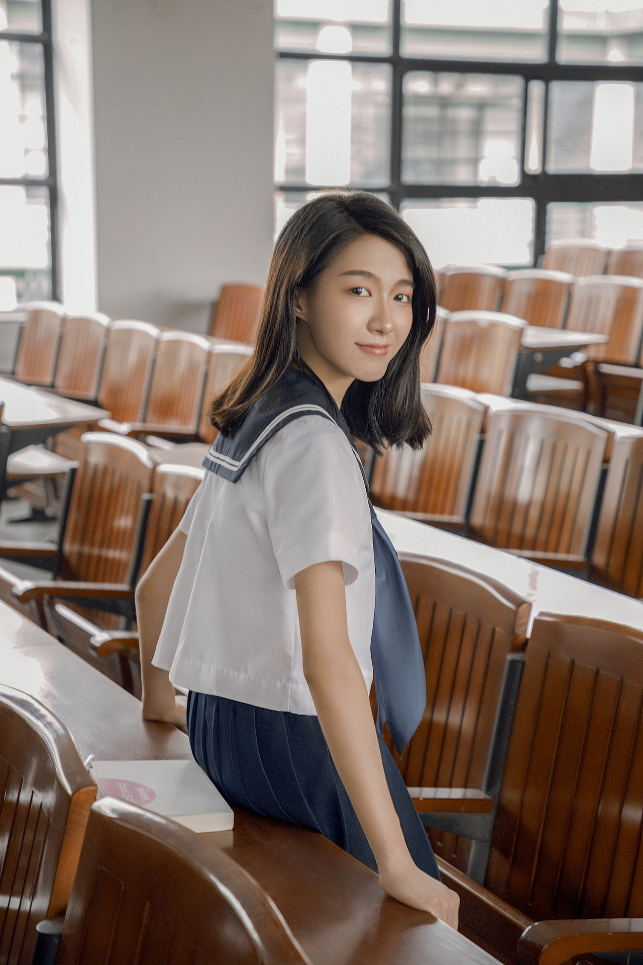 秋のひ日のキャンパス