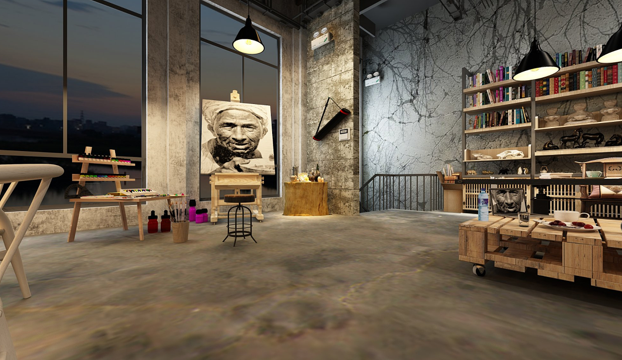 工业风画室工作室